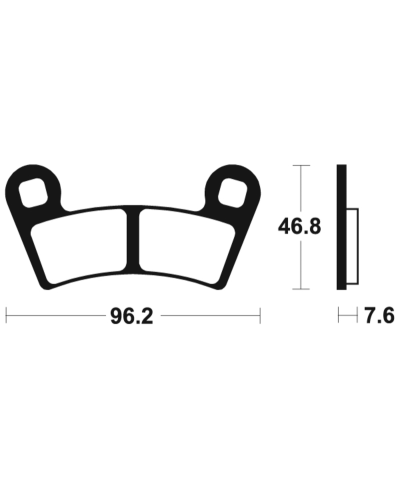 Plaquettes de frein TECNIUM MX/Quad metal fritte - MO398 MO398