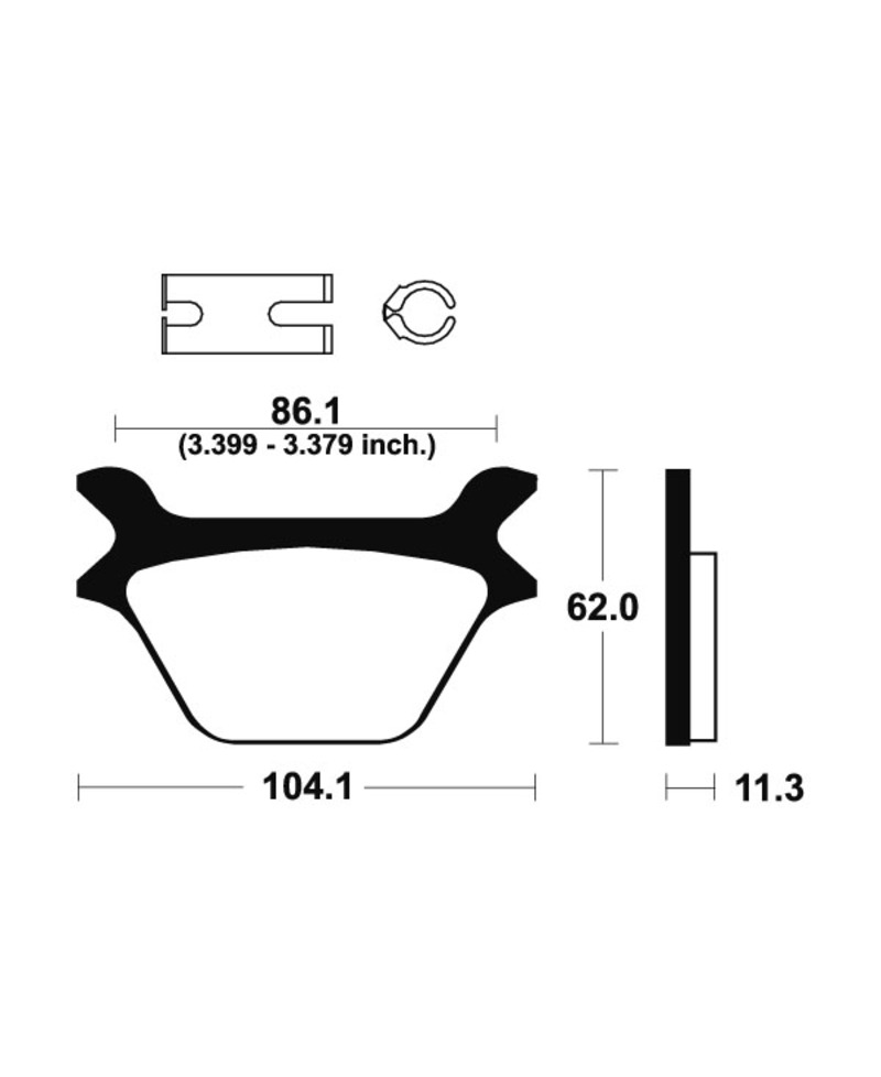 Plaquettes de frein TECNIUM route organique - MA169 MA169