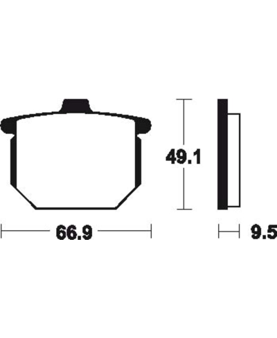 Plaquettes de frein TECNIUM route organique - MA17 MA17