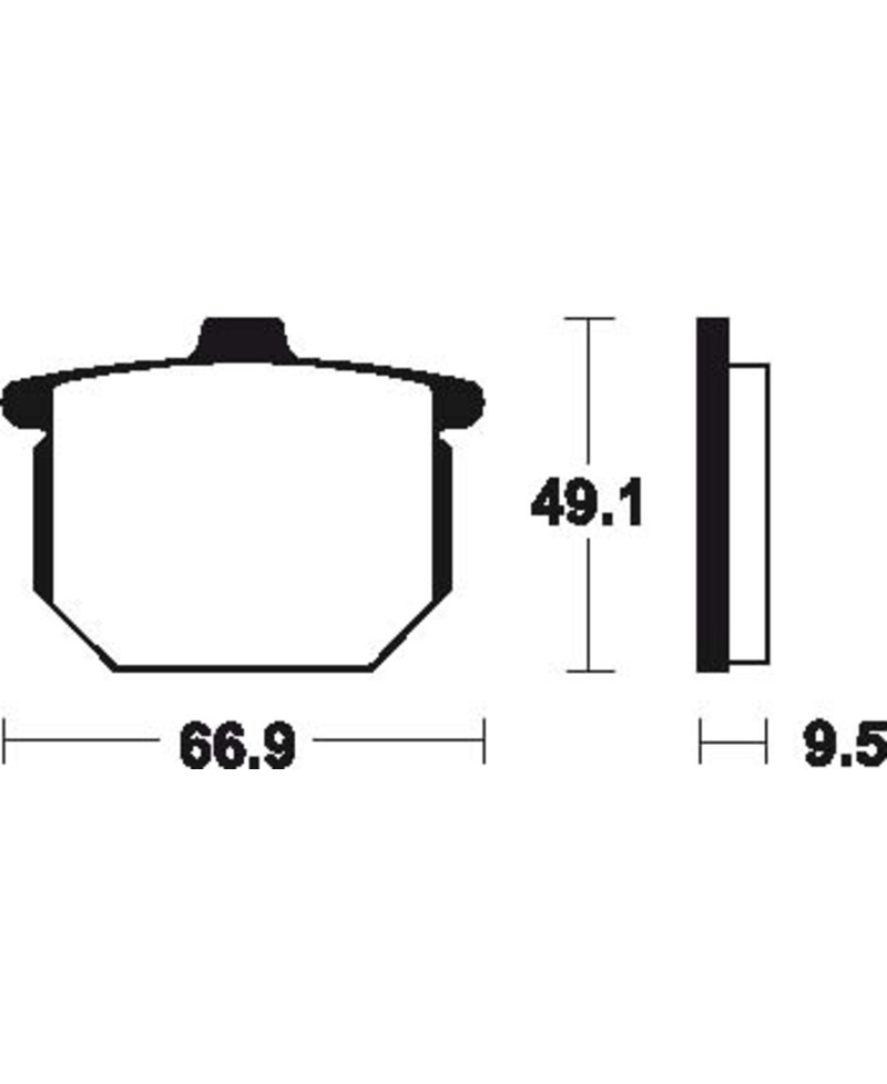 Plaquettes de frein TECNIUM route organique - MA17 MA17