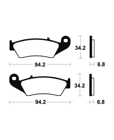 Plaquettes de frein TECNIUM Performance metal fritte - MF194 MF194