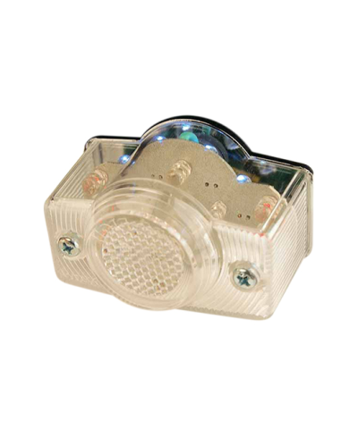 FEU AR UNIVERSEL TUN'R* BLANC LEDS ROUGES AVEC ECLAIRAGE PLAQUE LED BLANCHE ADAPT. MONKEY