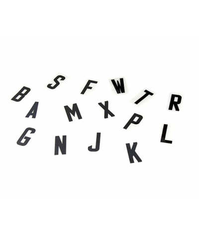 LETTRE SCOOTER PROPLAQUES 42MM V NOIR (50)