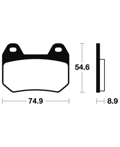 Plaquettes de frein TECNIUM route organique - MA246 MA246