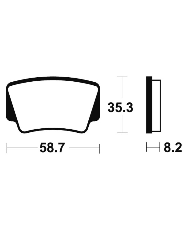 Plaquettes de frein TECNIUM MX/Quad metal fritte - MO367 MO367