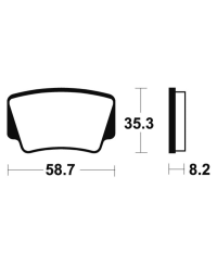 Plaquettes de frein TECNIUM MX/Quad metal fritte - MO367 MO367