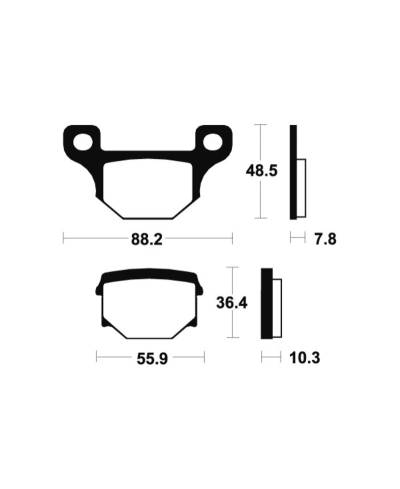 Plaquettes de frein TECNIUM route organique - MA85 MA85