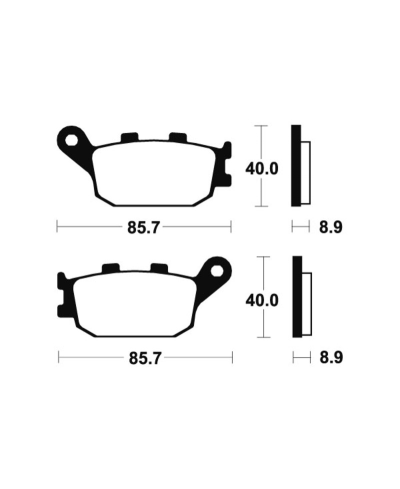 Plaquettes de frein TECNIUM Performance metal fritte - MR157 MR157