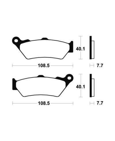 Plaquettes de frein TECNIUM Performance metal fritte - MR174 MR174