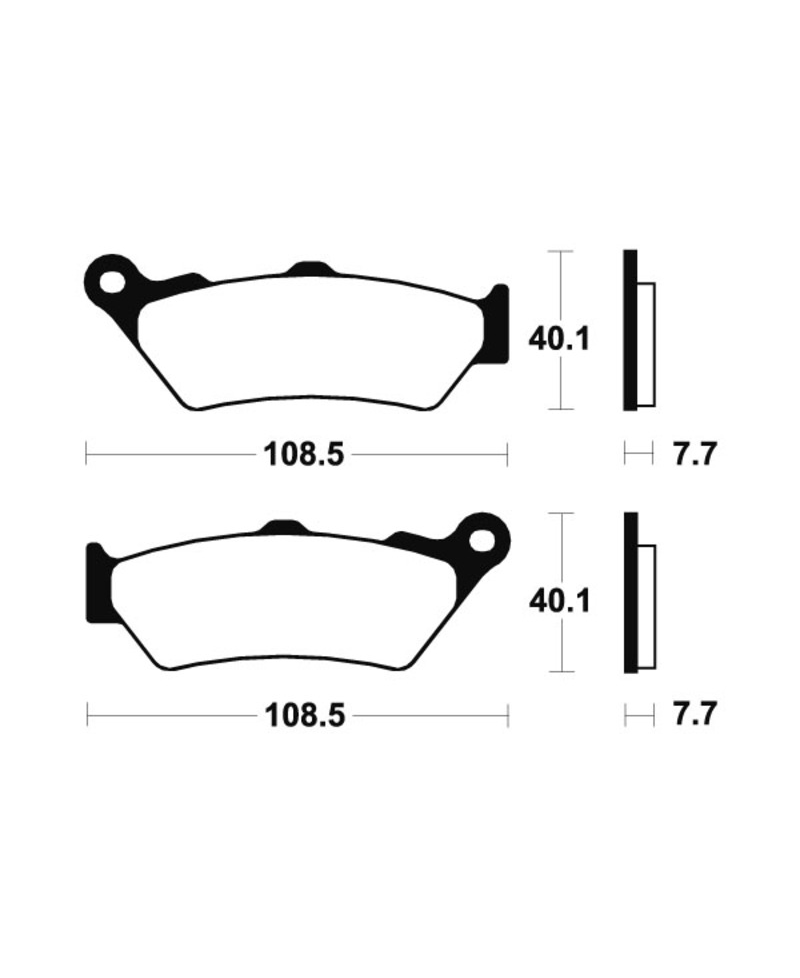 Plaquettes de frein TECNIUM Performance metal fritte - MR174 MR174