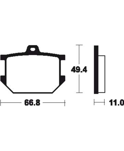 Plaquettes de frein TECNIUM route organique - MA7 MA7