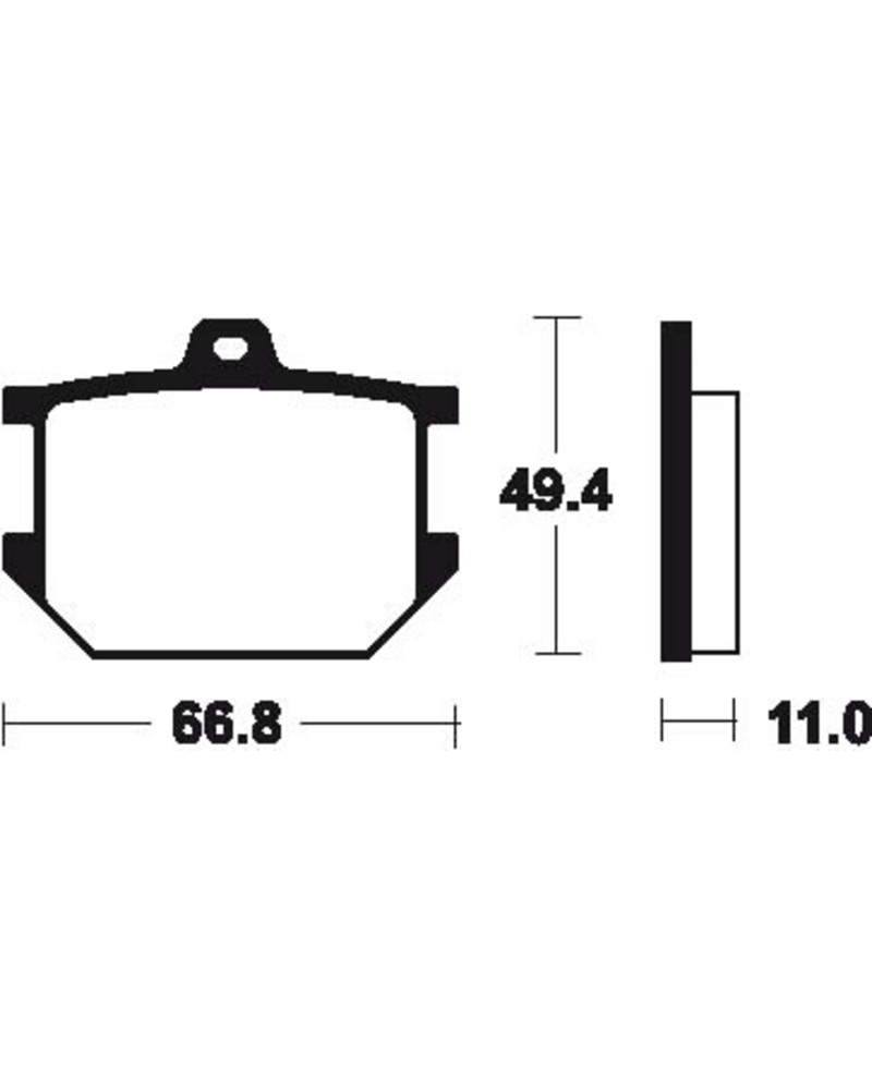 Plaquettes de frein TECNIUM route organique - MA7 MA7