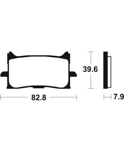 Plaquettes de frein TECNIUM Performance metal fritte - MF440 MF440