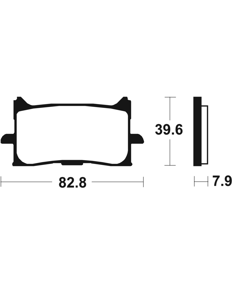 Plaquettes de frein TECNIUM Performance metal fritte - MF440 MF440