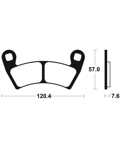 Plaquettes de frein TECNIUM MX/Quad metal fritte - MO397 MO397