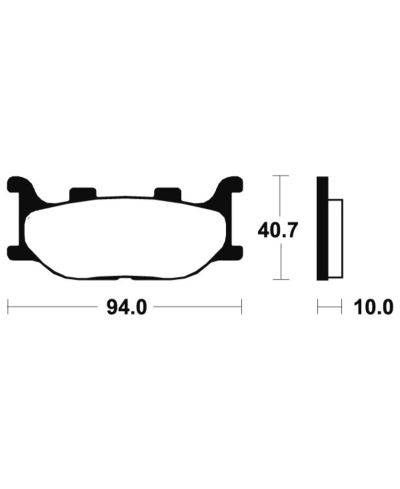 Plaquettes de frein TECNIUM Performance metal fritte - MF191 MF191
