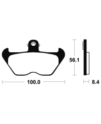 Plaquettes de frein TECNIUM route organique - MA203 MA203
