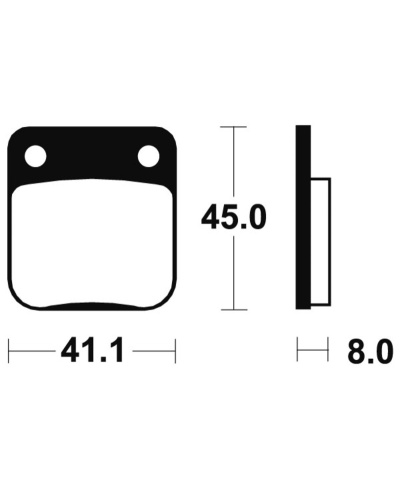 Plaquettes de frein TECNIUM MX/Quad metal fritte - MO36 MO36