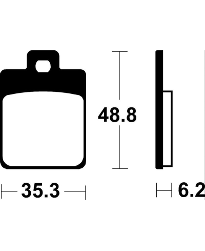 Plaquettes de frein TECNIUM Scooter organique - ME368 ME368