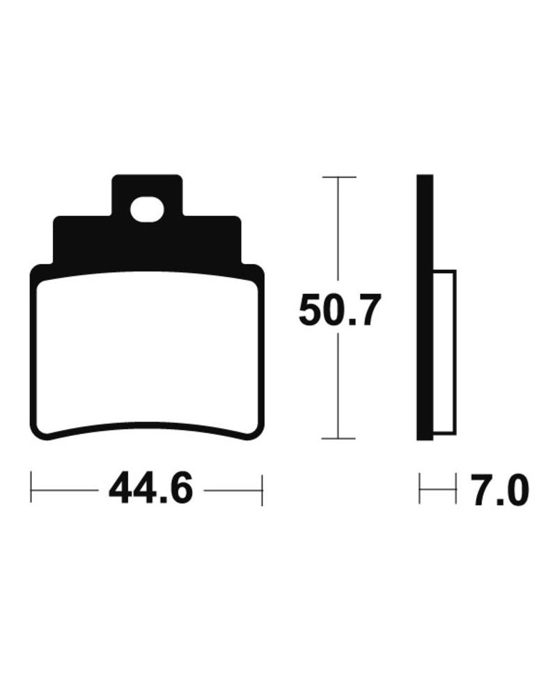 Plaquettes de frein TECNIUM Maxi Scooter metal fritte - MSS275 MSS275