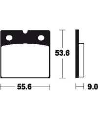 Plaquettes de frein TECNIUM Performance metal fritte - MF6 MF6