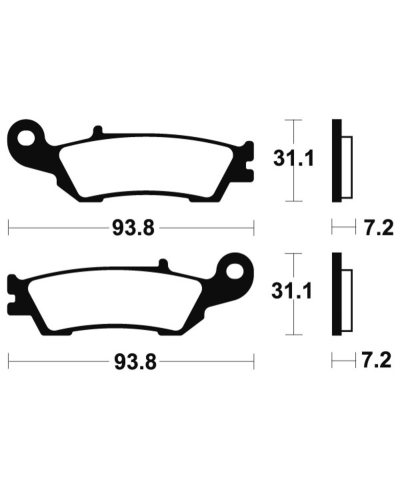 Plaquettes de frein TECNIUM MX/Quad metal fritte - MO340 MO340