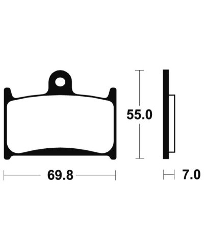 Plaquettes de frein TECNIUM Performance metal fritte - MF214 MF214