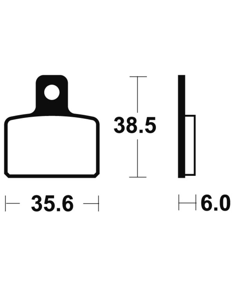 Plaquettes de frein TECNIUM route organique - MA303 MA303