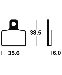 Plaquettes de frein TECNIUM route organique - MA303 MA303
