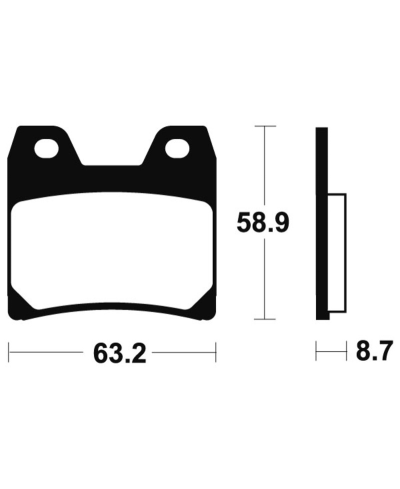 Plaquettes de frein TECNIUM Performance metal fritte - MR270 MR270