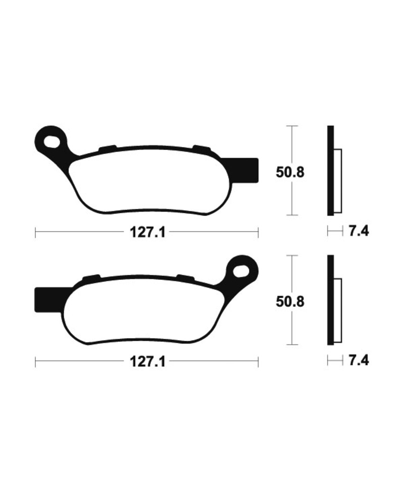 Plaquettes de frein TECNIUM Performance metal fritte - MR354 MR354