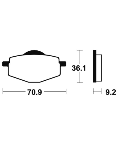 Plaquettes de frein TECNIUM route organique - MA75 MA75