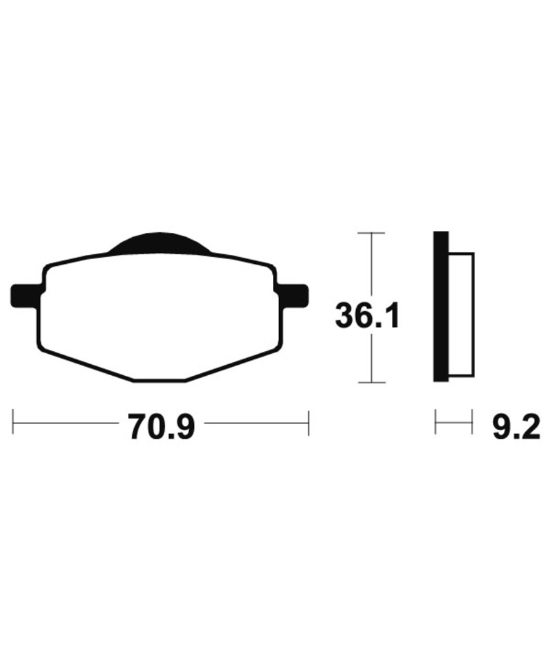 Plaquettes de frein TECNIUM route organique - MA75 MA75