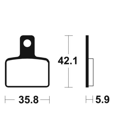 Plaquettes de frein TECNIUM route organique - MA395 MA395