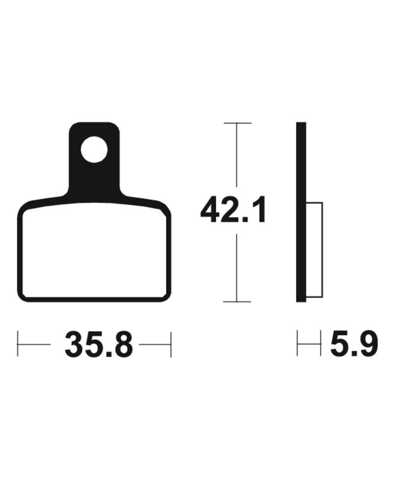 Plaquettes de frein TECNIUM route organique - MA395 MA395