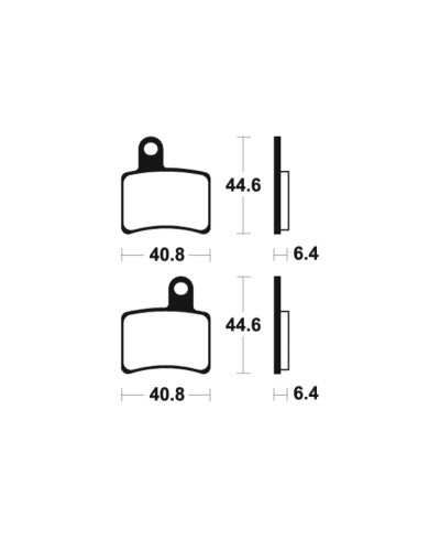 Plaquettes de frein TECNIUM route organique - MA396 MA396