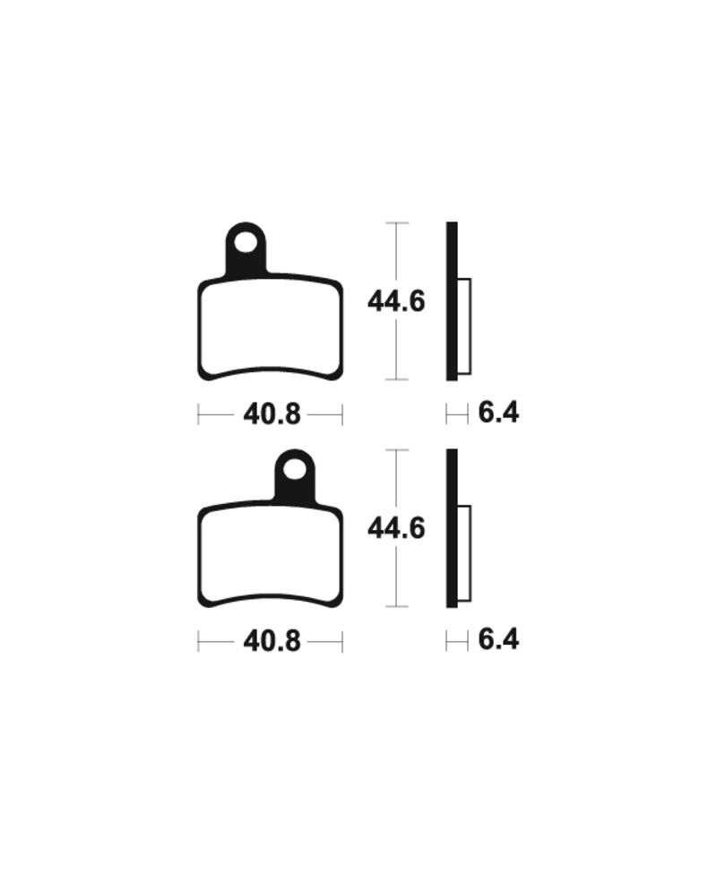 Plaquettes de frein TECNIUM route organique - MA396 MA396