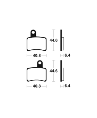 Plaquettes de frein TECNIUM route organique - MA396 MA396