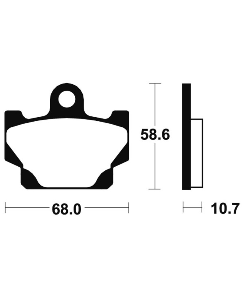 Plaquettes de frein TECNIUM route organique - MA50 MA50