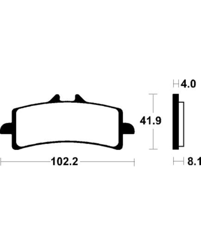 Plaquettes de frein TECNIUM Racing metal fritte carbone - MCR401 MCR401