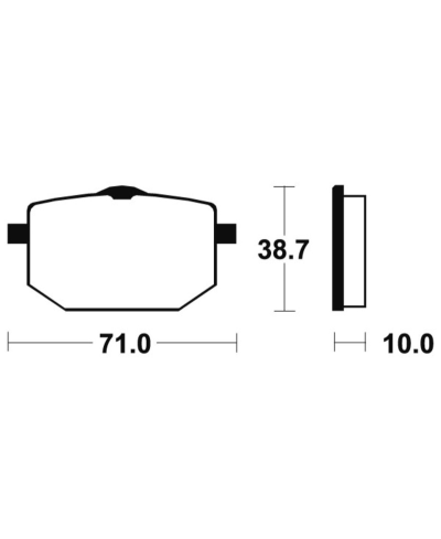 Plaquettes de frein TECNIUM route organique - MA96 MA96