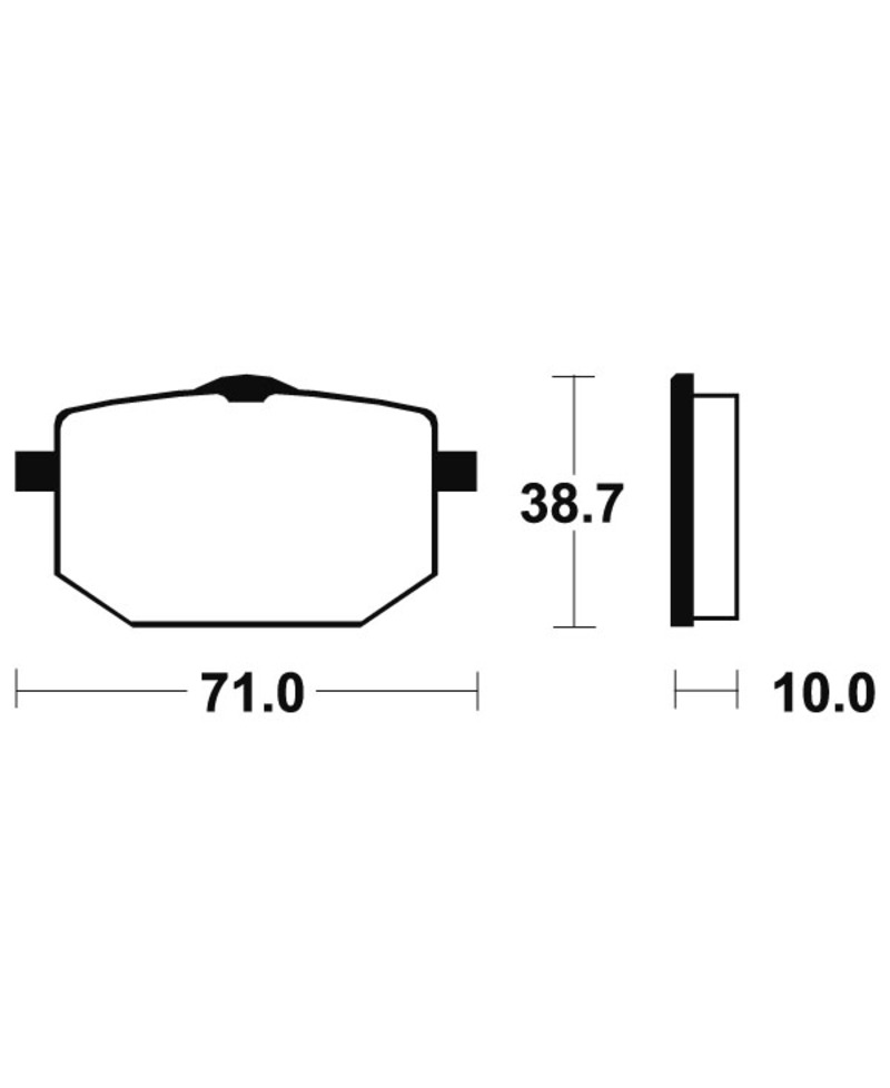 Plaquettes de frein TECNIUM route organique - MA96 MA96