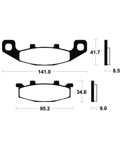 Plaquettes de frein TECNIUM route organique - MA97 MA97