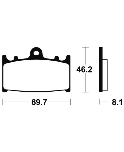 Plaquettes de frein TECNIUM Racing metal fritte carbone - MCR131 MCR131