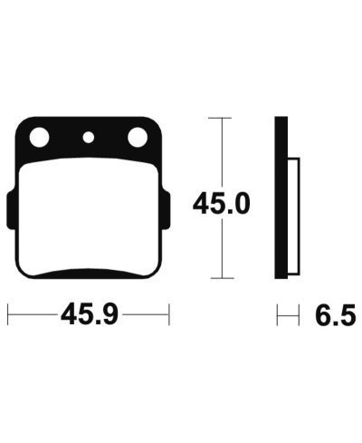 Plaquettes de frein TECNIUM Racing MX/Quad metal fritte - MOR84 MOR84