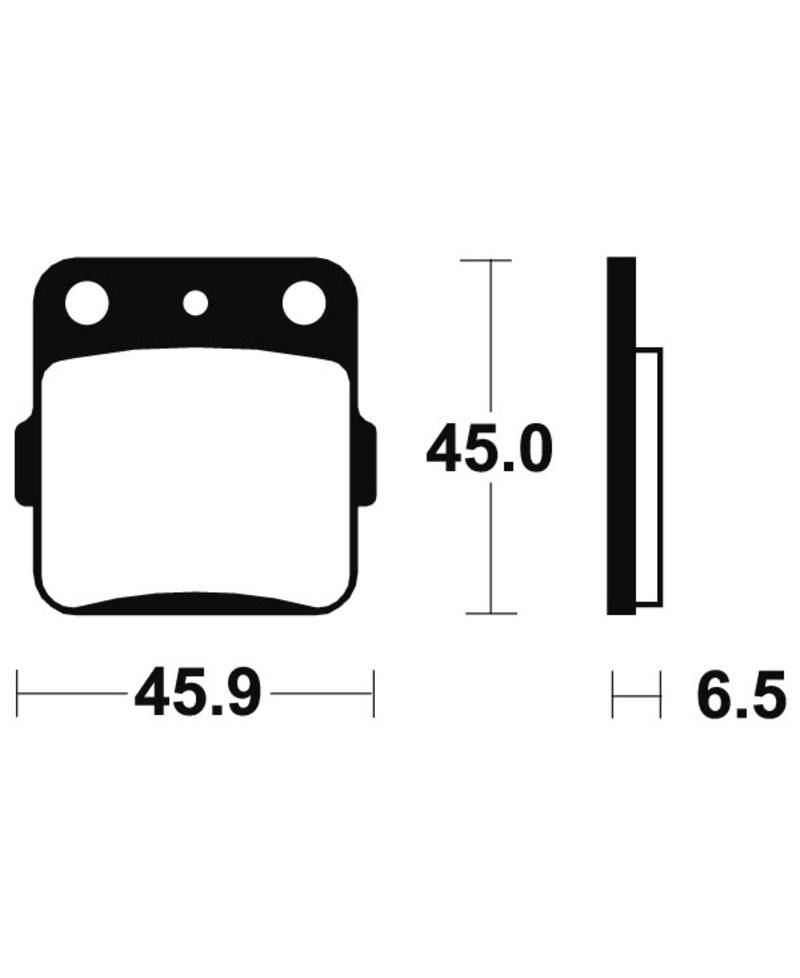 Plaquettes de frein TECNIUM Racing MX/Quad metal fritte - MOR84 MOR84