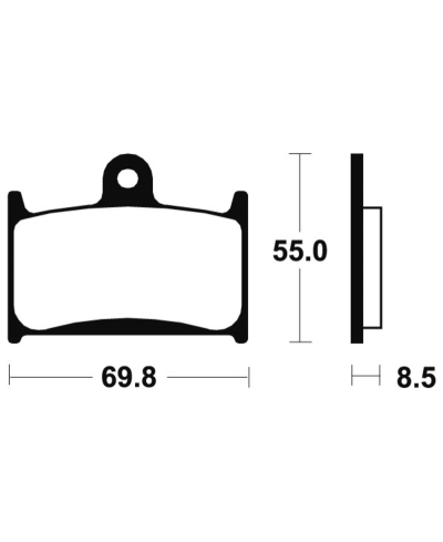 Plaquettes de frein TECNIUM Racing metal fritte carbone - MCR124 MCR124