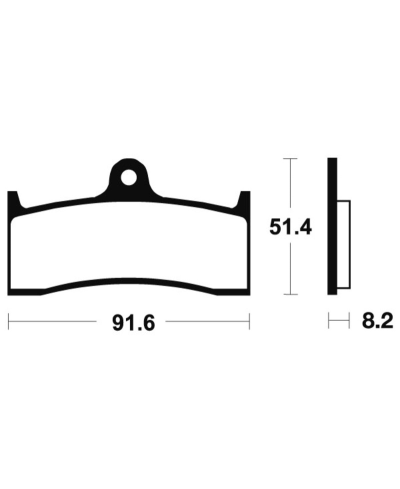 Plaquettes de frein TECNIUM Racing metal fritte carbone - MCR176 MCR176