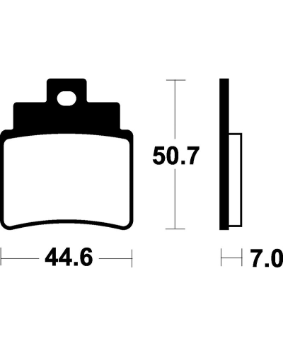 Plaquettes de frein TECNIUM Scooter organique - ME275 ME275