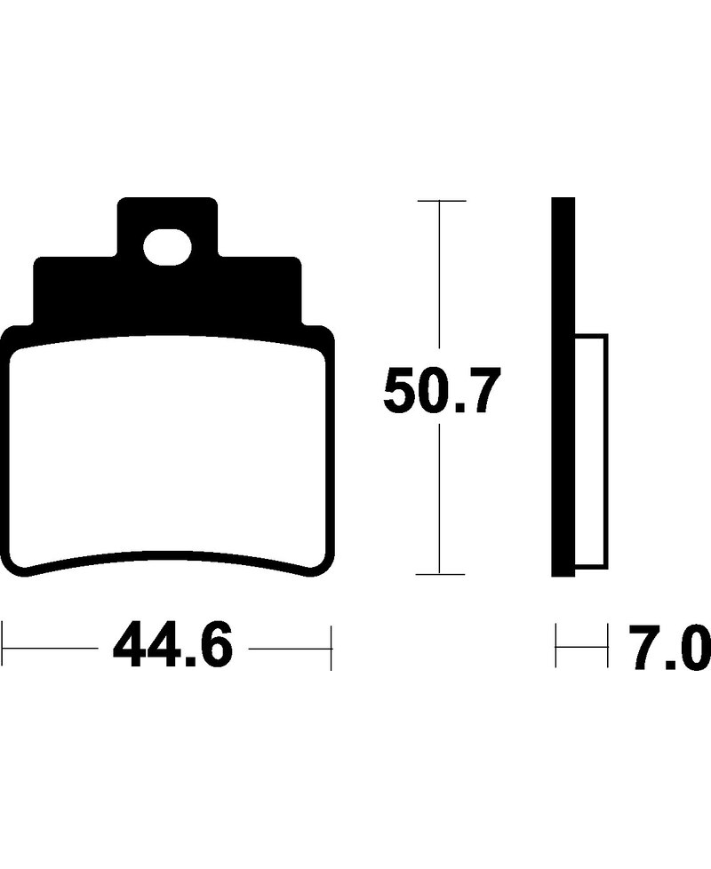 Plaquettes de frein TECNIUM Scooter organique - ME275 ME275